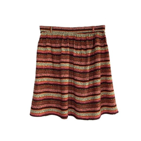 Mossimo Striped Print Elastic Back A-Line Skirt - Picture 1 of 5